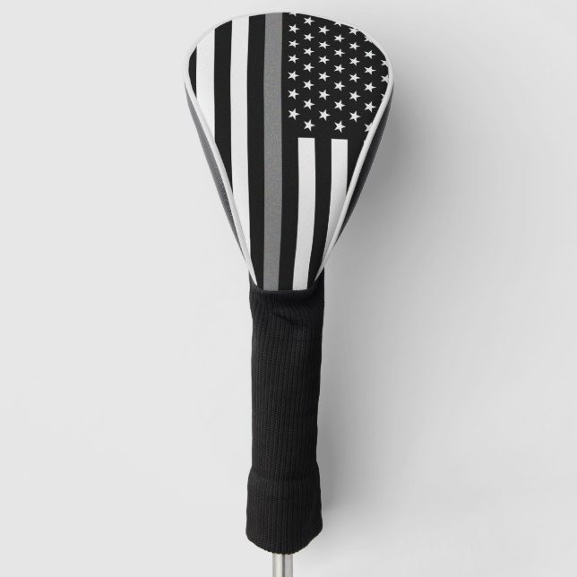Thin Gray Line Flag Golf Head Cover (Front)