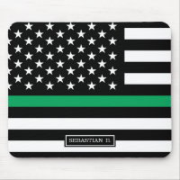 Thin Green Line American Flag