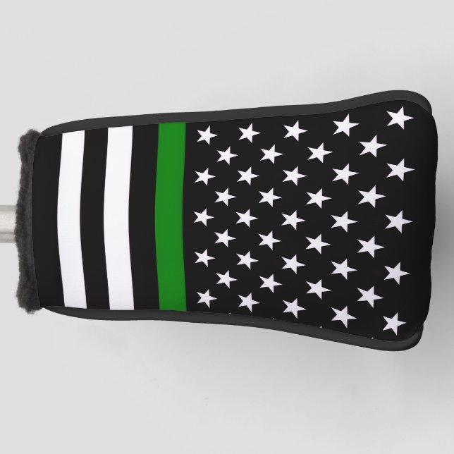 Thin Green Line Golf Head Cover (Front)