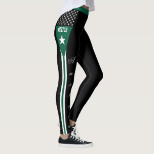 Thin Green Line leggings, America Flag, Army Leggings