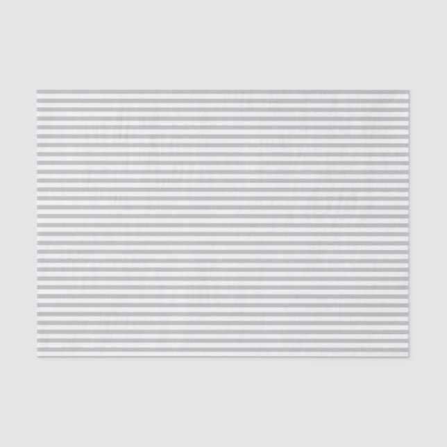 Thin grey and white stripes - Tissue paper (Front)