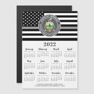 Thin Grey Line Custom Logo 12 Month 2022 Calendar