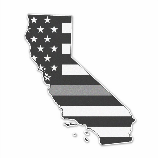 Thin Grey Line Flag California (Front)