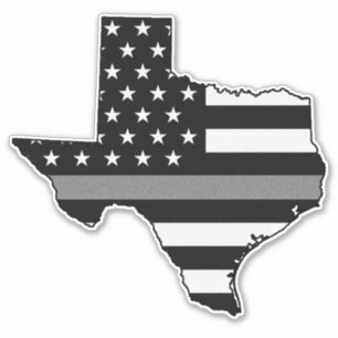 Thin Grey Line Flag Texas