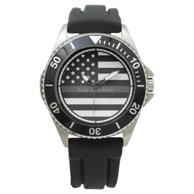 Thin Grey Line Watch (Front)