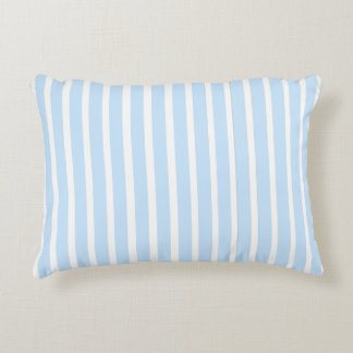 Thin Light Blue Stripes Decorative Cushion