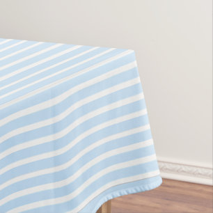 Thin Light Blue Stripes Tablecloth