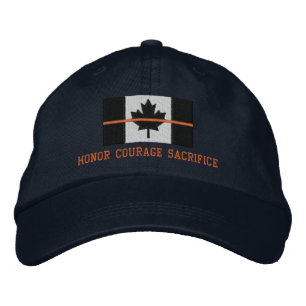 Thin Orange Line Canadian Honour Courage Sacrifice Embroidered Hat