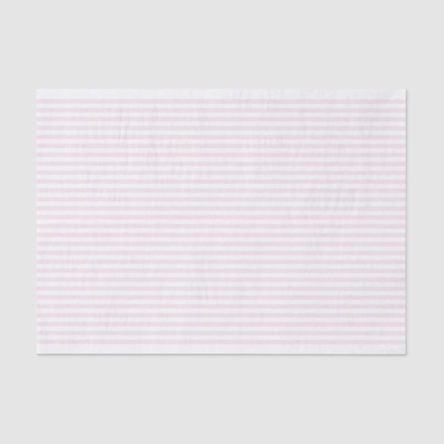 Thin Pink and White Stripes - Tissue paper (Front)