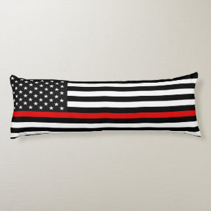 Thin Red Line American Flag Body Cushion