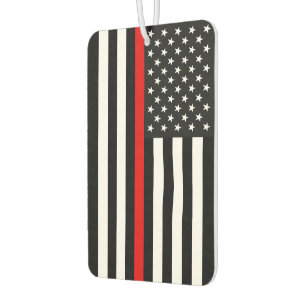 Thin Red Line American Flag Car Air Freshener