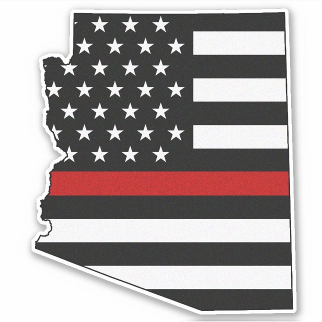 Thin Red Line Arizona Flag (Front)