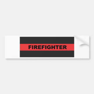 Thin Red Line Bumper Sticker