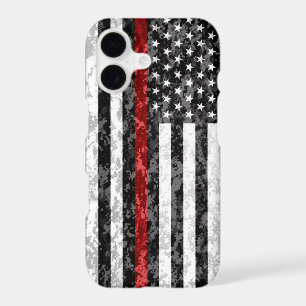 Thin Red Line Camo Flag