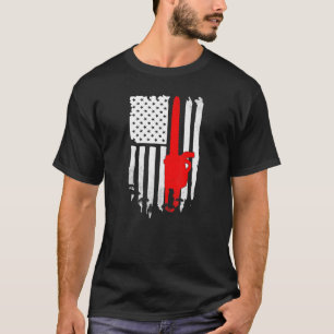 Thin Red Line Chainsaw And Woods Wildland Firefigh T-Shirt