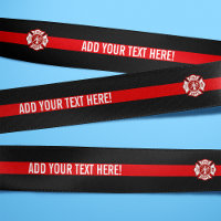 Thin Red Line Custom Text Fire Rescue