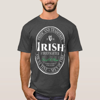 Thin Red Line Family Fir Na Tine Irish St T-Shirt