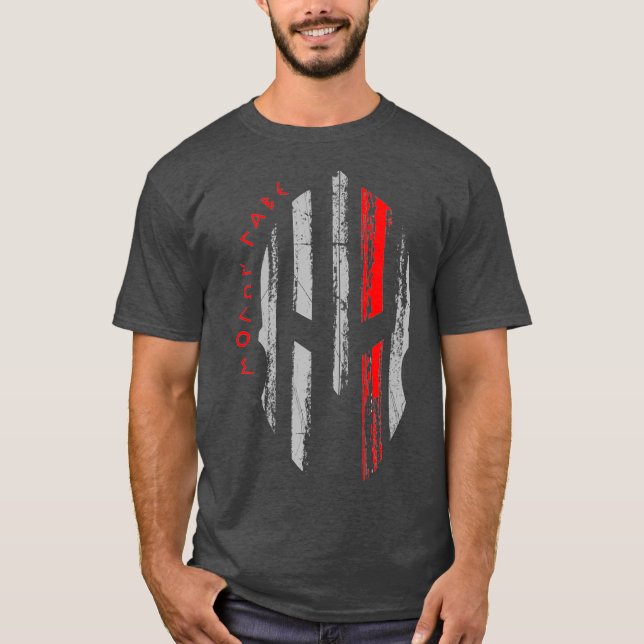 Thin Red Line Fire Firefighter Spartan Warrior T-Shirt (Front)