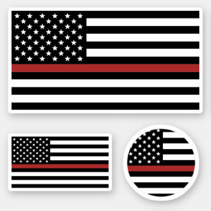 Thin Red Line Firefighter America Flag Fire Rescue