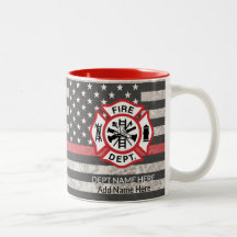 Thin Red Line, Firefighter Coffee Mug, Fireman