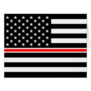 Thin Red Line Flag: Firefighter Hero Memorial
