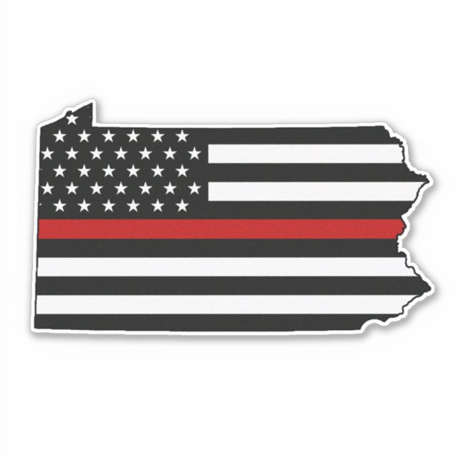 Thin Red Line Flag Pennsylvania (Front)