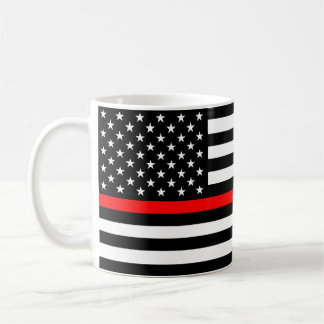 Thin Red Line Flag (United States) Coffee Mug