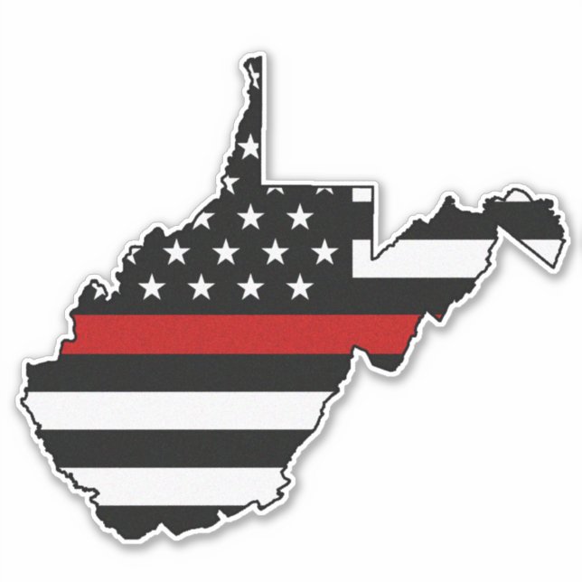 Thin Red Line Flag West Virginia (Front)