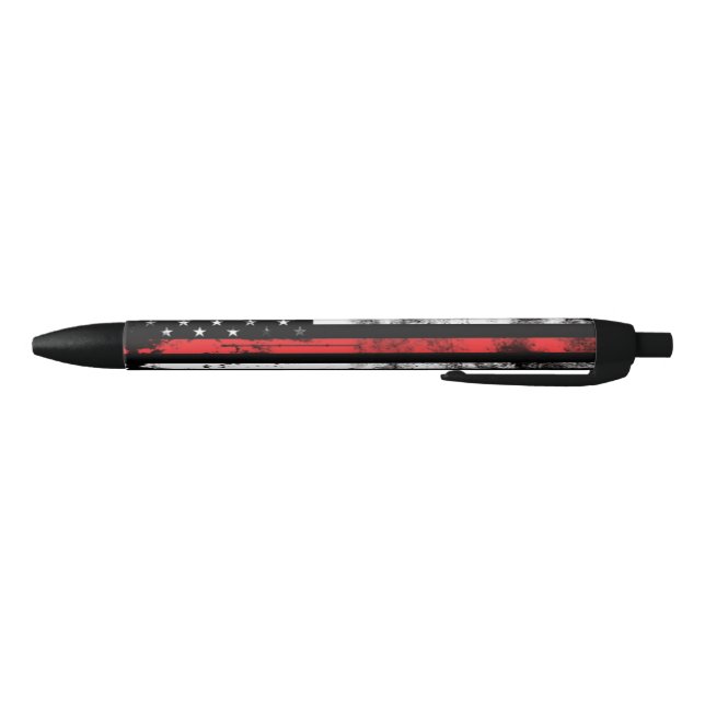 Thin Red Line Grunge Flag Firefighter Pen (Bottom)