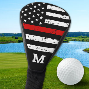 Thin Red Line Personalised Monogram Firefighter Golf Head Cover