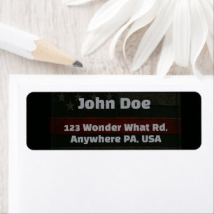 Thin Red Line Return Label Return Address Label