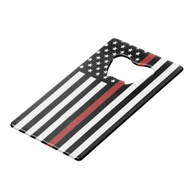 Thin Red Line USA Flag Firefighter Fire Department (Front Angled)