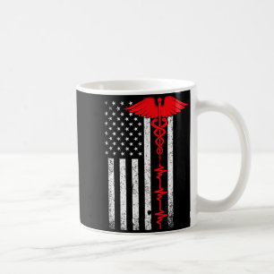 Thin Red Line USA Flag Nurse Coffee Mug