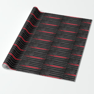 Thin Red Line Wrapping Paper
