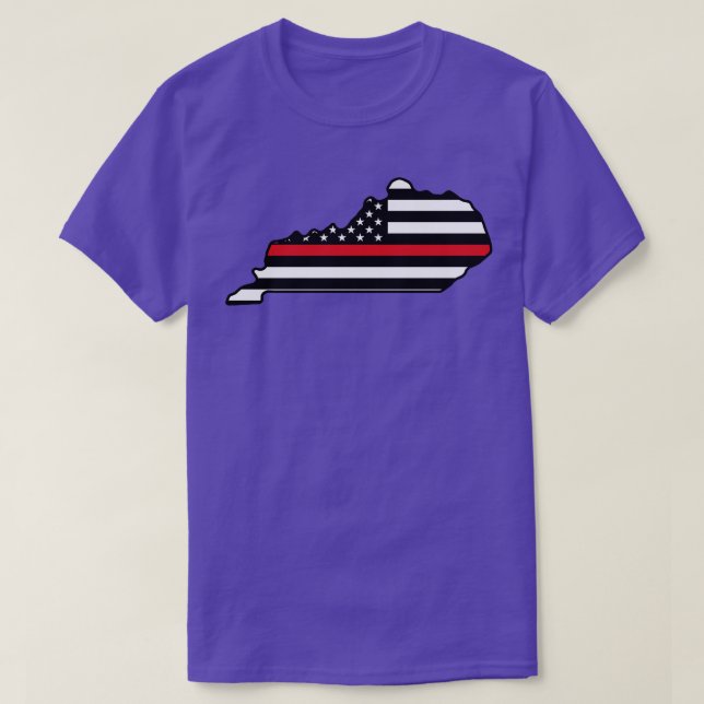 Thin Red Stripe Kentucky TShirt (Design Front)