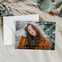 thin script graduation save the date