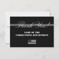 Thin Silver Line Corrections Officer