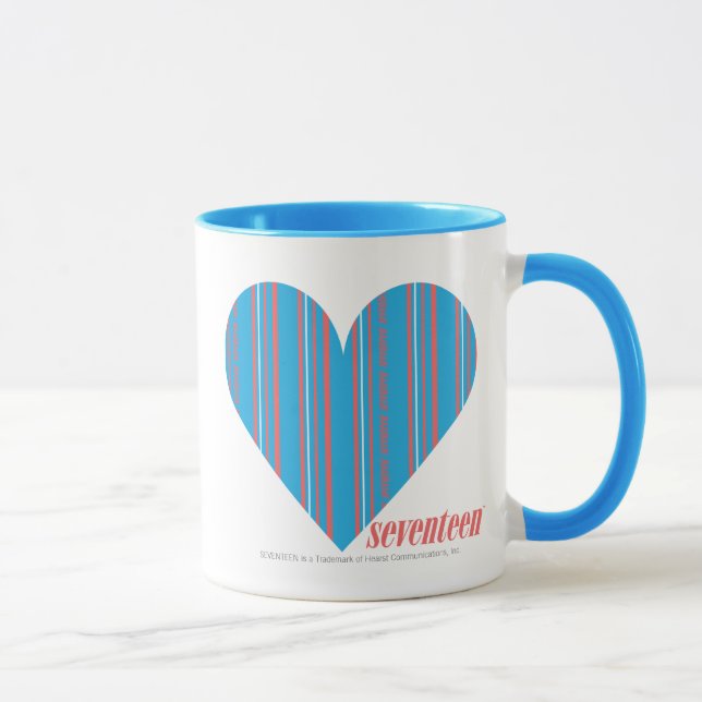 Thin Stripes Aqua 3 Mug (Right)