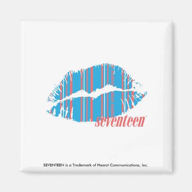 Thin Stripes Aqua Magnet (Front)