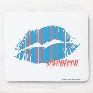 Thin Stripes Aqua Mouse Pad