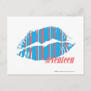 Thin Stripes Aqua Postcard