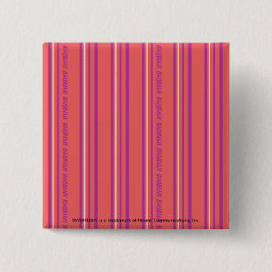 Thin Stripes LtPink 15 Cm Square Badge