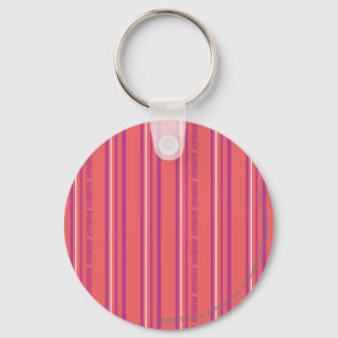 Thin Stripes LtPink Key Ring