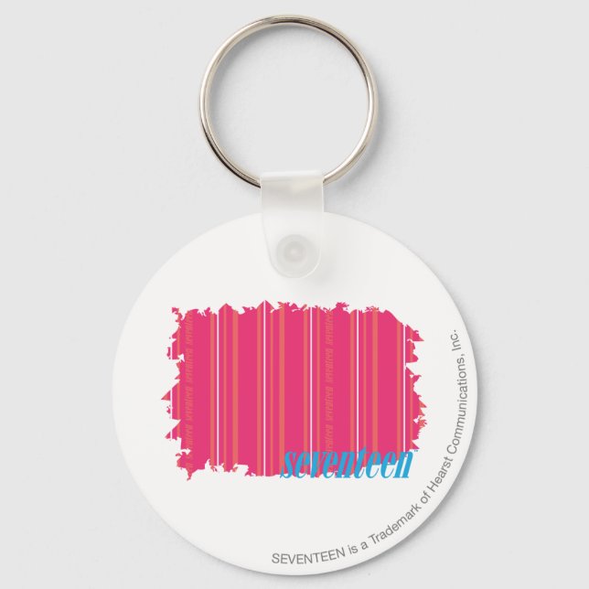 Thin Stripes Magenta 2 Key Ring (Front)