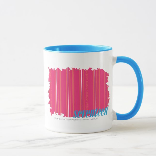 Thin Stripes Magenta 2 Mug (Right)