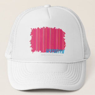 Thin Stripes Magenta 2 Trucker Hat
