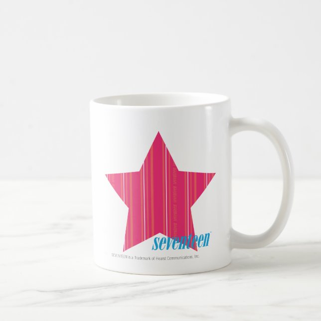 Thin Stripes Magenta 3 Coffee Mug (Right)