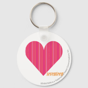 Thin Stripes Magenta 4 Key Ring