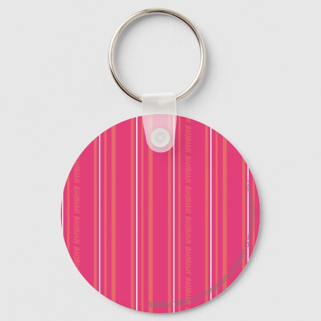 Thin Stripes Magenta Key Ring (Front)