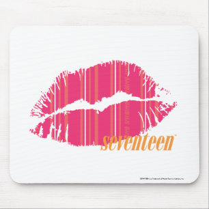 Thin Stripes Magenta Mouse Pad